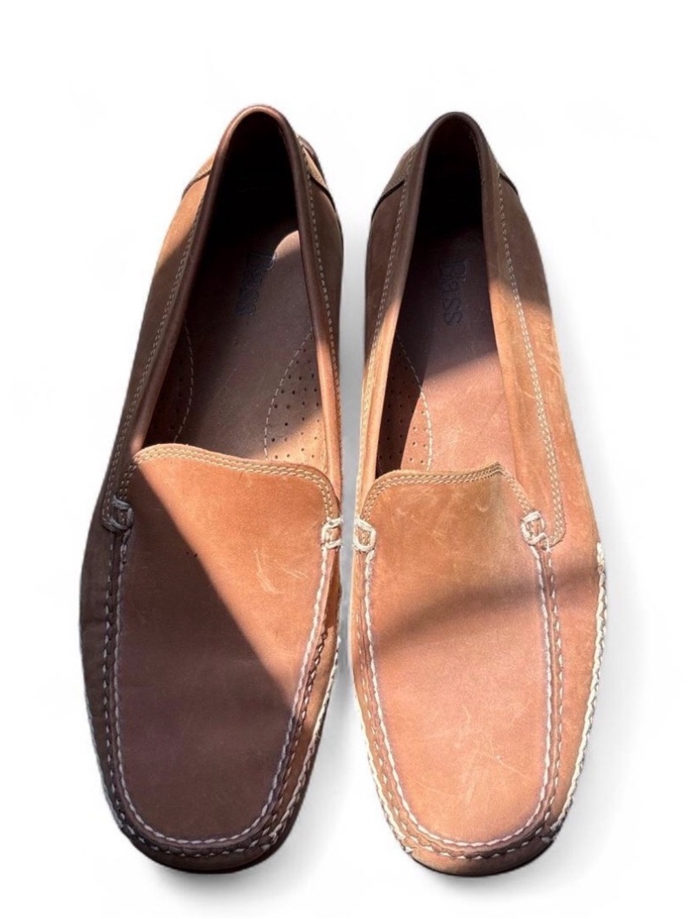 Leather Slip-On Loafers in Brown - G.H. Bass